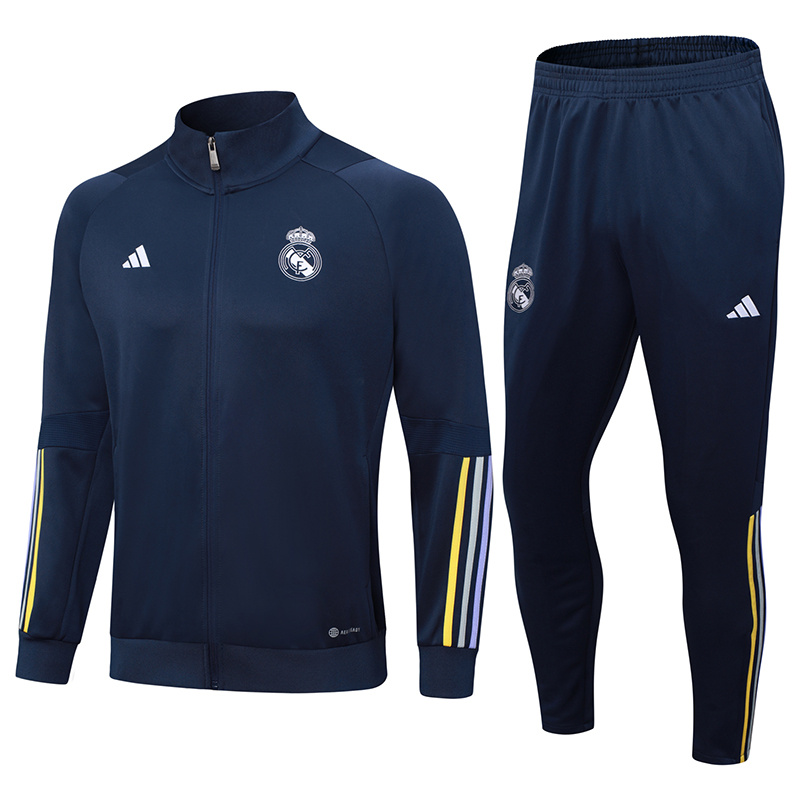AAA Quality Real Madrid 23/24 Tracksuit - Navy Blue/White